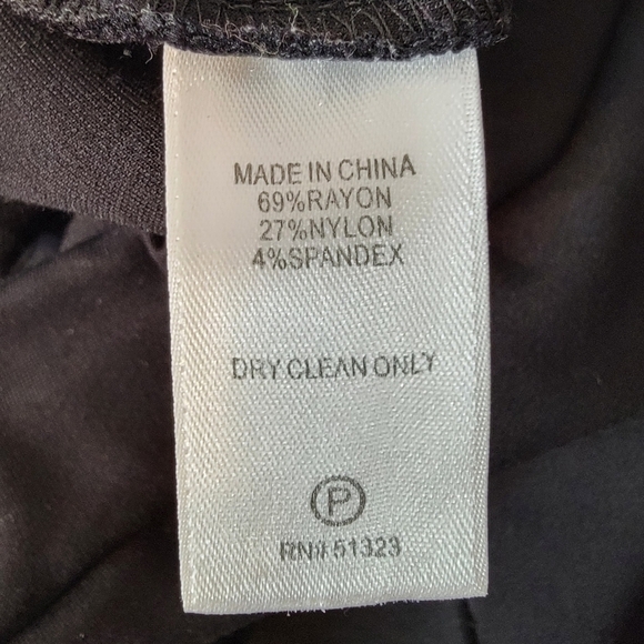 1.STATE‎ Front Slit Ankle Pants Seamed Black Women's Sz Small Minimalist Classic - Picture 7 of 13